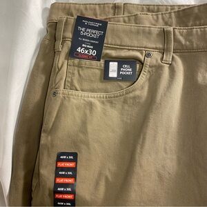 Roundtree & Yorke Men's Khaki Pants 46x30
